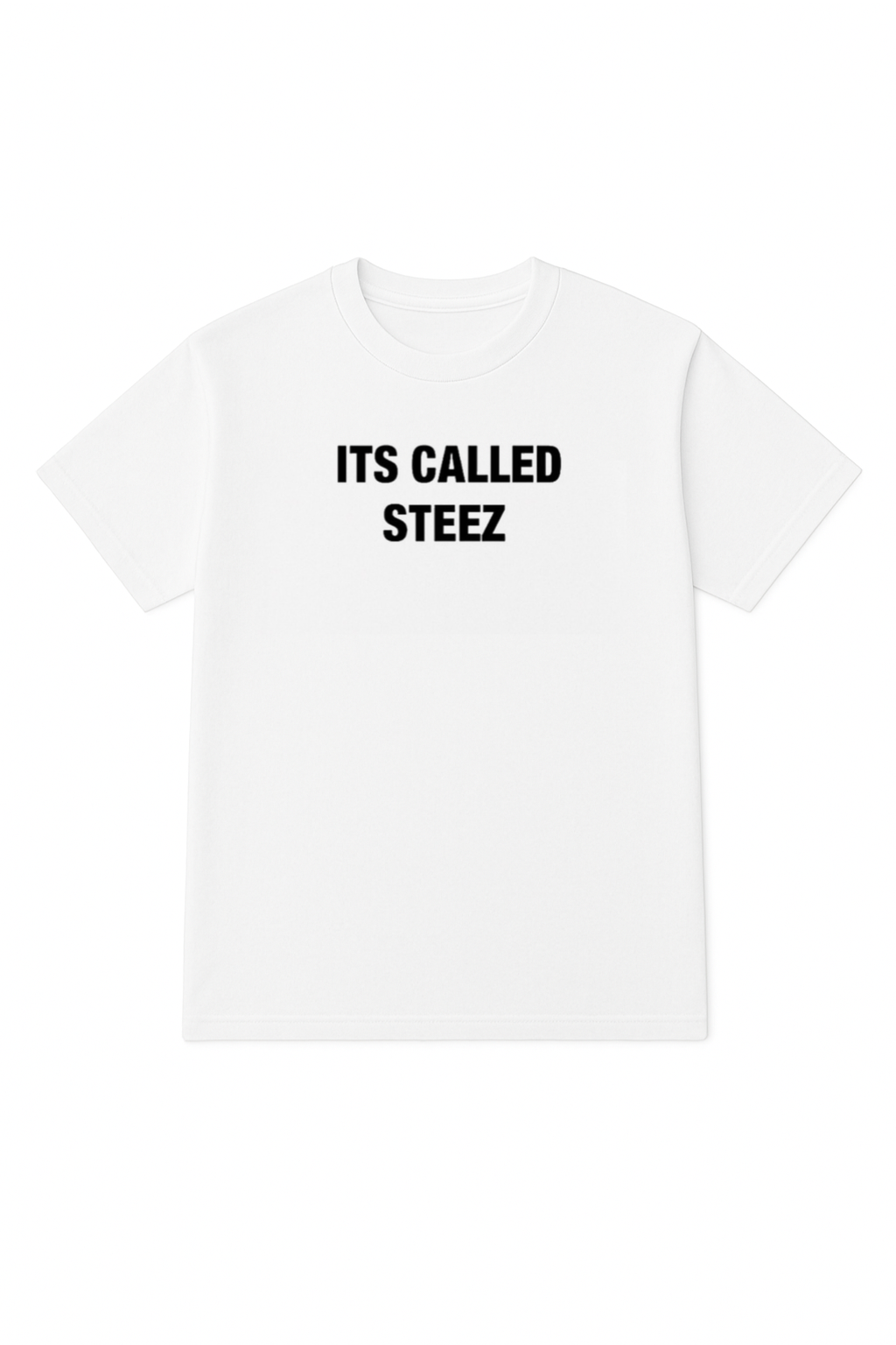 "ITS CALLED STEEZ" White Short sleeve shirt